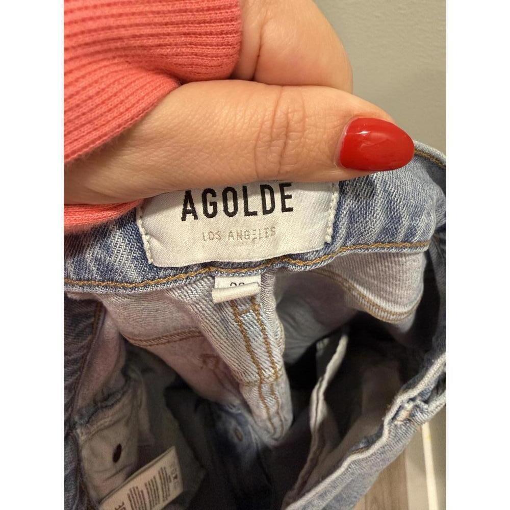 AGOLDE Ren Wide Leg High Rise Denim Jeans, Women's 33 - Picture 9 of 9